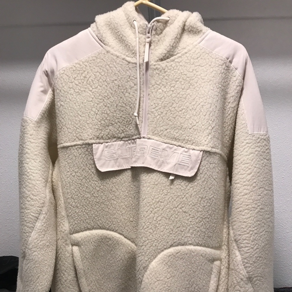 SUPREME SHERPA HOODIE (RARE)